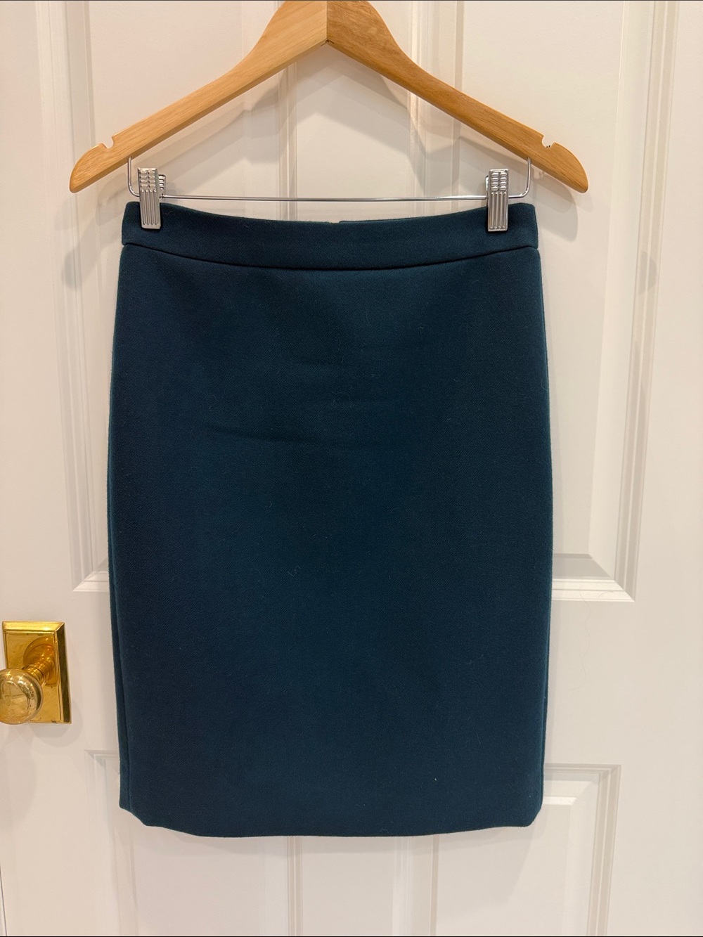 J. Crew Dark teal Pencil Skirt size 0